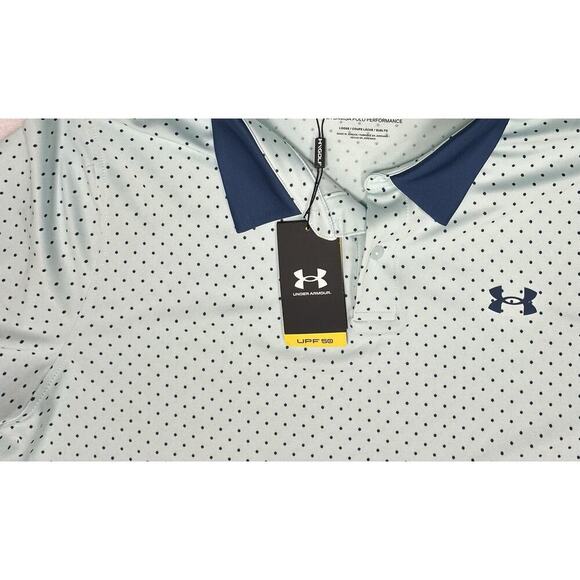Under Armour Golf Men's UA Performance 3.0 Dot Printed Polo Shirt Size 2XL NWT - Picture 11 of 11